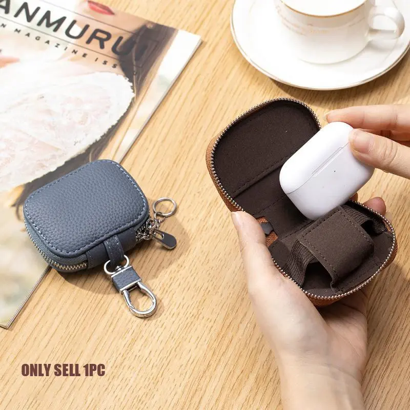 Universal Key Wallet Waist Hanging Key Bag Compatible with Bluetooth Earphone Protective Case Small Compact Storage Bag Durable