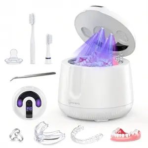 UMPOPO  Ultrasonic Cleaner Pod 48kHz- Professional Deep Cleaning for Retainers, Aligners, Mouth Guards & Jewelry (200ML)