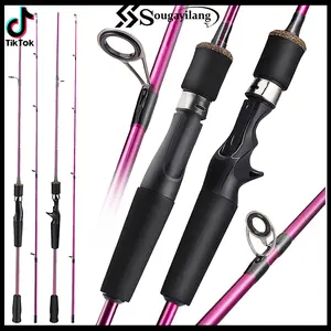 Sougayilang 5kg 8-17lb Traveller Spinning Casting Power Fishing Rod 6ft/7ft High Quality Baitcasting with Custom Fishing Tackle and Lures
