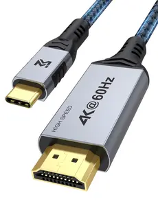 USB C to HDMI  4K@60Hz 6FT, USBC to HDMI  for Travel, [Thunderbolt 3/4 /5 Compatible] with  16/15, Galaxy S23-S25, MacBook, iPad, , Projector, TV, PC