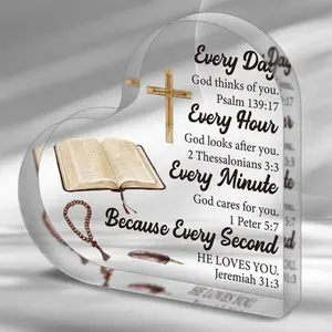 Pastor Appreciation Gifts - Acrylic Block Puzzle Pastor Gifts, Touching Sayings Engraved Pastor Gifts for MenAnd Women, Idea Birthday Christmas Thanksgiving Day Gifts for Pastor Decor Signs