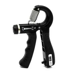 R Shaped Hand Grip Strengthener, Adjustable Multifunctional Fitness Grip, Non-slip Mechanical Counting Grip For Hand Strength Enhancement