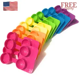 Contact Lenses Cases Flat Ribbed Extra Deep Well - Assorted, 12 Pack Mix
