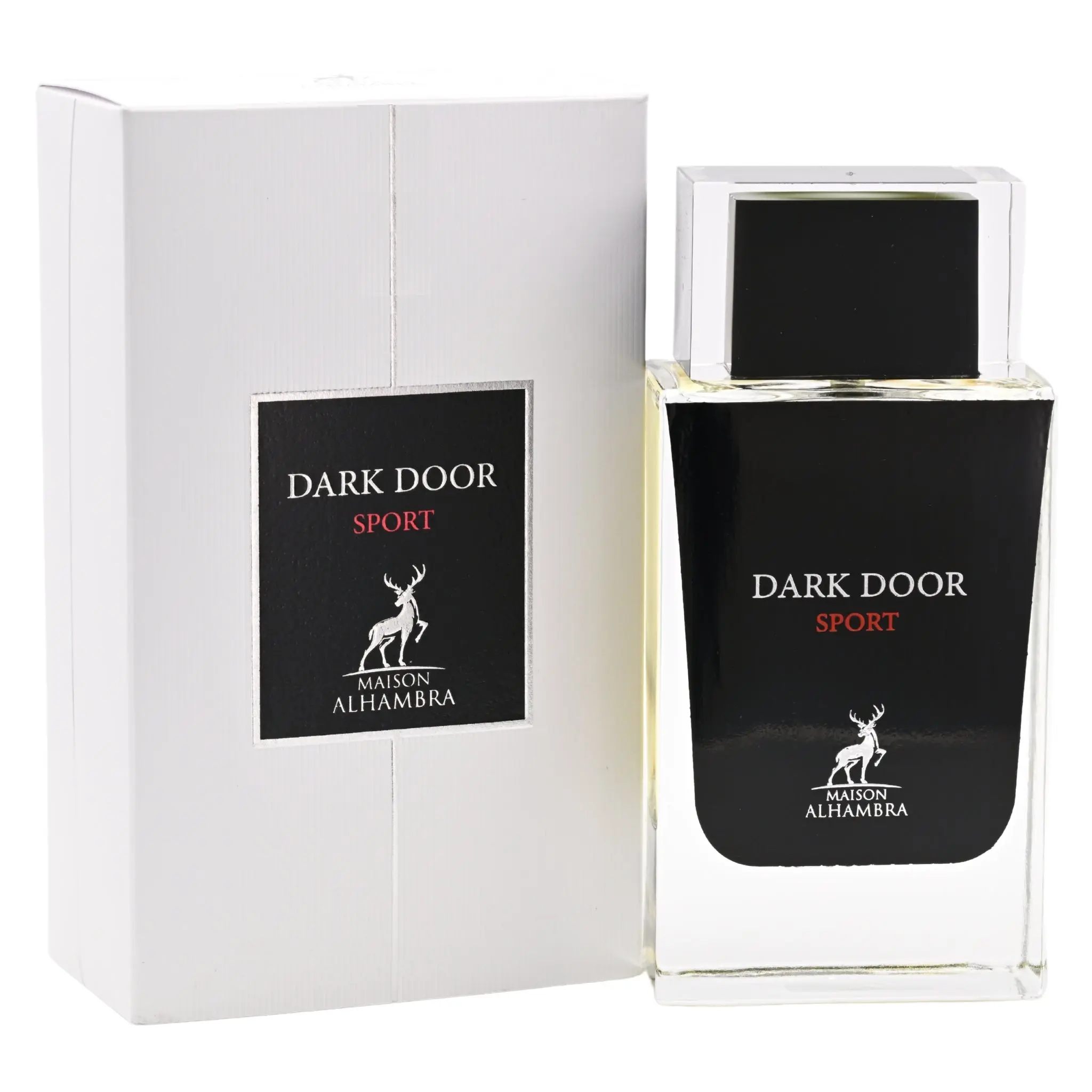 MAISON ALHAMBRA Dark Door Sport Unisex EDP - 3.4oz Aromatic Citrusy Fragrance with Grapefruit & Lemon Top, Cedar & Ginger Middle, Lavender Base, Energizing Daywear, New in Box