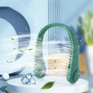 Portable Neck Fan, 1800mAh Rechargeable Neck Hanging Fan, 3-speed USB Fan, Suitable for Home Office and Outdoor Sports