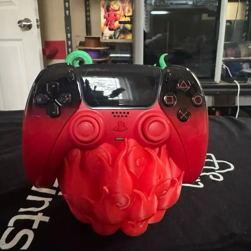 3D Printed Flame Devil Fruit Controller Holder, Anime Accessories for PS5, Xbox Console Gaming Accessories