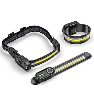 Magnetic-Sensing LED Wristband Light — Ultra-Bright & Long-Lasting — White, Red, and Blue Light Modes — "Slap-Band" Style Wrist Light — Magnetic Mount for Car Repair — USB Rechargeable