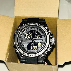 Men's Sportive Digital Watch, Fashionable Digital Watch with Luminous Dial & Alarm & Date Display Function, Waterproof Watch for Men with Box, Sporty Waterproof Watch