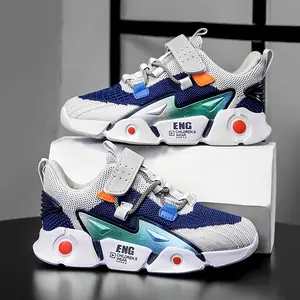 Boys' Breathable Mesh Casual Sneakers with Closure Low-Top Sport Shoes for Casual Attire Durable MD Sole Comfortable Fabric Lining All-Season Versatile Style