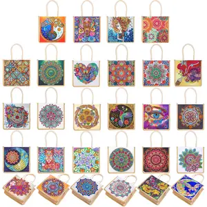 Versatile Large Capacity Diamond Painting  Tote Bag for Work & Travel Handmade DIY Canvas Shoulder Bag with Easy Carry Handles Perfect for Everyday Use