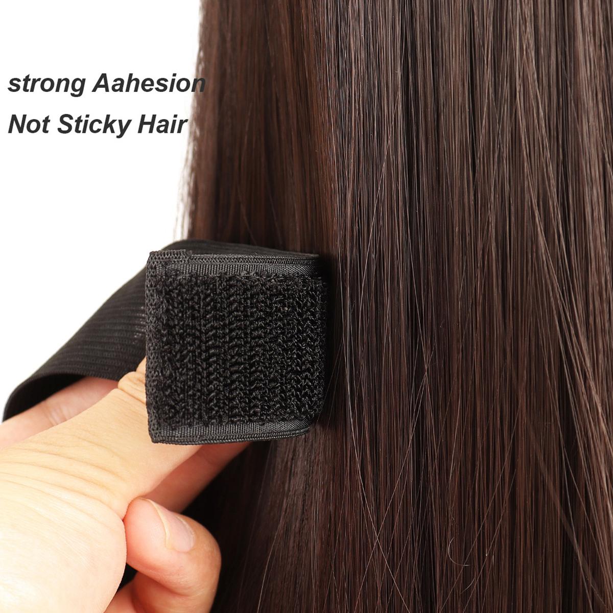 1 Piece Double-Sided Velvet Ear Painless Wig Bands C-Shaped, Comfortable Soft Painless Wig Band with Ear Cut Outs Tools, Earless Melting Band Supplies