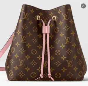 Pre-owned Louis Vuitton LV vcoated canvas Bucket bags Pink Straps NeoNoe
