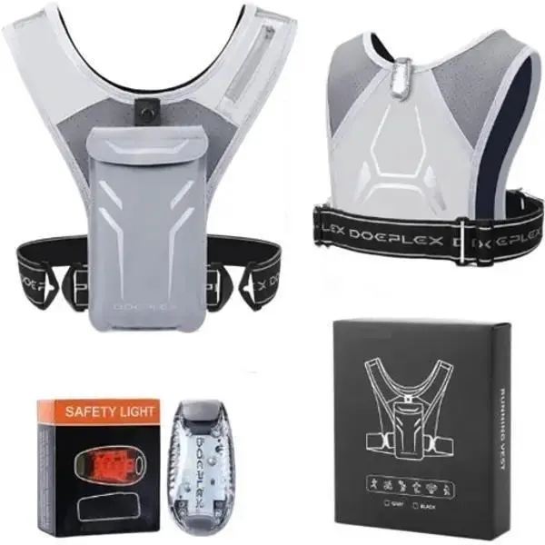 Running Vest with Adjustable Waistband & Smart Materials-USA Original Patent, USA Designed, USA Shipped, USA Warranty