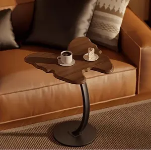 A Side Table Designed Like a Butterfly | A Small Vintage Tea Table | Features a Sturdy Metal Base | A Decorative Piece for The Living Room And Bedroom | Contemporary Furniture Shelf for Both Spaces