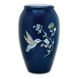 Blue Hummingbird Adult Urn