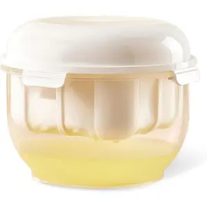 Greek Yogurt Strainer with Lid, 1.5QT Yogurt Filter with Ultra Fine Mesh, Makes 600g Small Batches of Thick Creamy Greek or Coconut Yogurt, 7.8*7.8*6.1in White