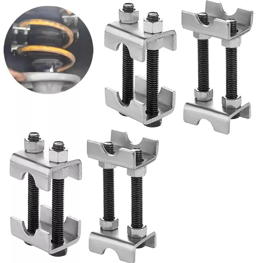 4pcs 2-Way Adjustable Lift/Lower Spacer Coil Compressor Set, 18-1201 Spring-Lox Car Engine & Transmission Repair Tool with Easy Installation, High Durability, Safe Stability, 4 X Spring Spacer Coil Spring Compressor