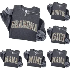 Custom Mama Heart sweatshirt, personalized floral grandma sweater for Nana, Mimi, Gigi, Mamaw or Gammie, perfect family gift for loved ones.