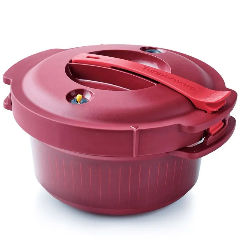 Tupperware Microwave Pressure Cooker - Red, Durable, and Convenient
