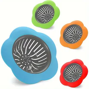 1pc Kitchen Sink Strainer, Drain Filter Net, Silicone Sink Drain Strainer Stopper, Anti-Clog