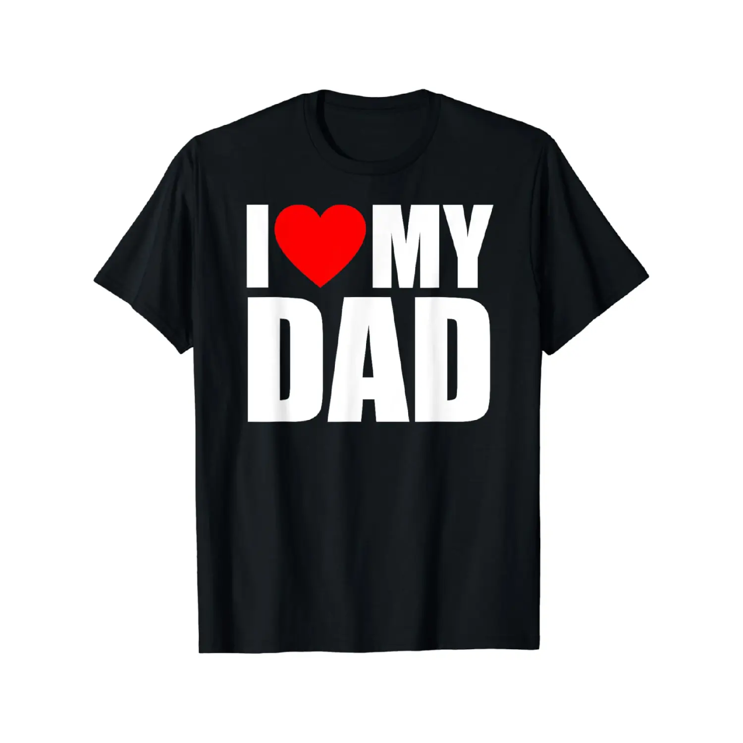 Father's Day Gift I Love my Dad Shirt with Heart for Kids, Boys and Girls