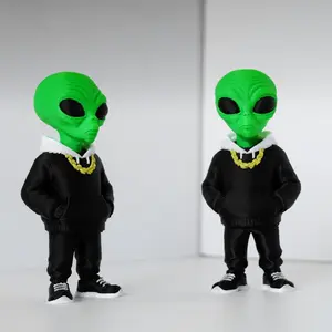 3D Printed Alien Collectible Figurine, Indoor/outdoor Decor, Home Garden Ornament, Car Decoration, Christmas Halloween Easter Gift