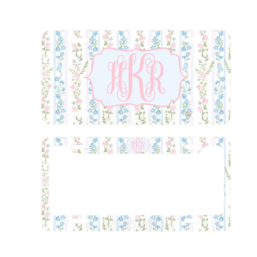 Front License Plate, Rear Frames, Monogrammed License Plate, Personalized Car Accessories, Gifts for Her