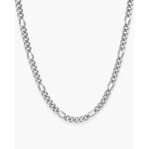 JAXXON Youth Figaro Chain 3mm - Box Clasp - Silver