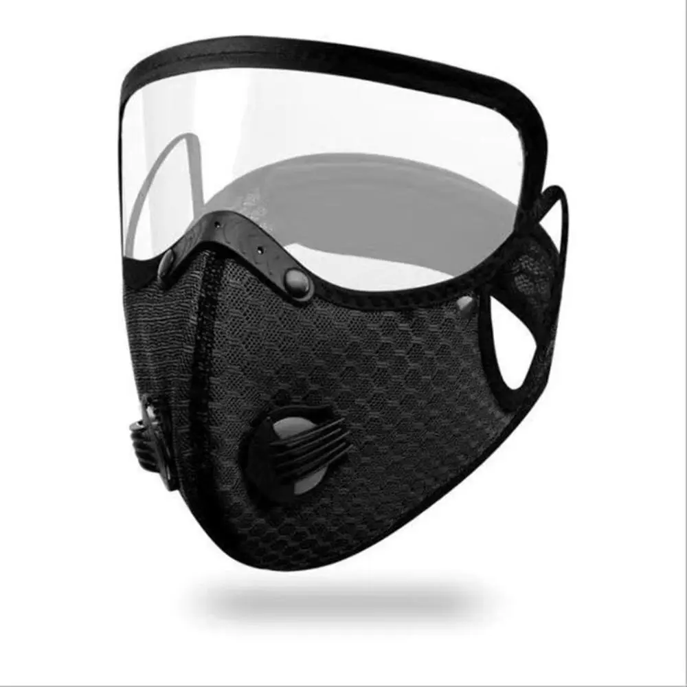 1pc Removable Face Mask, Reusable Face Mask with Exhalation Valve, Transparent Visible Removable Eye Mask, Mouth Filter, Outdoor Activities Gear, Safety Gear, Dustproof, PPE Equipment, Protector, Suitable for Women Men