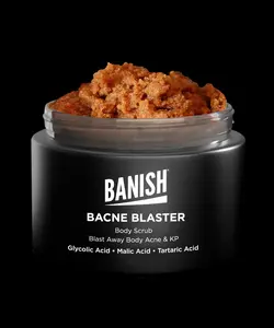 Bacne Blaster - Body Scrub for Body Acne and KP with Glycolic Acid | Body Care Organic Exfoliate Aloe Blend Gentle Hydrating