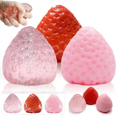 Huge Squishy Strawberry TikTok Shop
