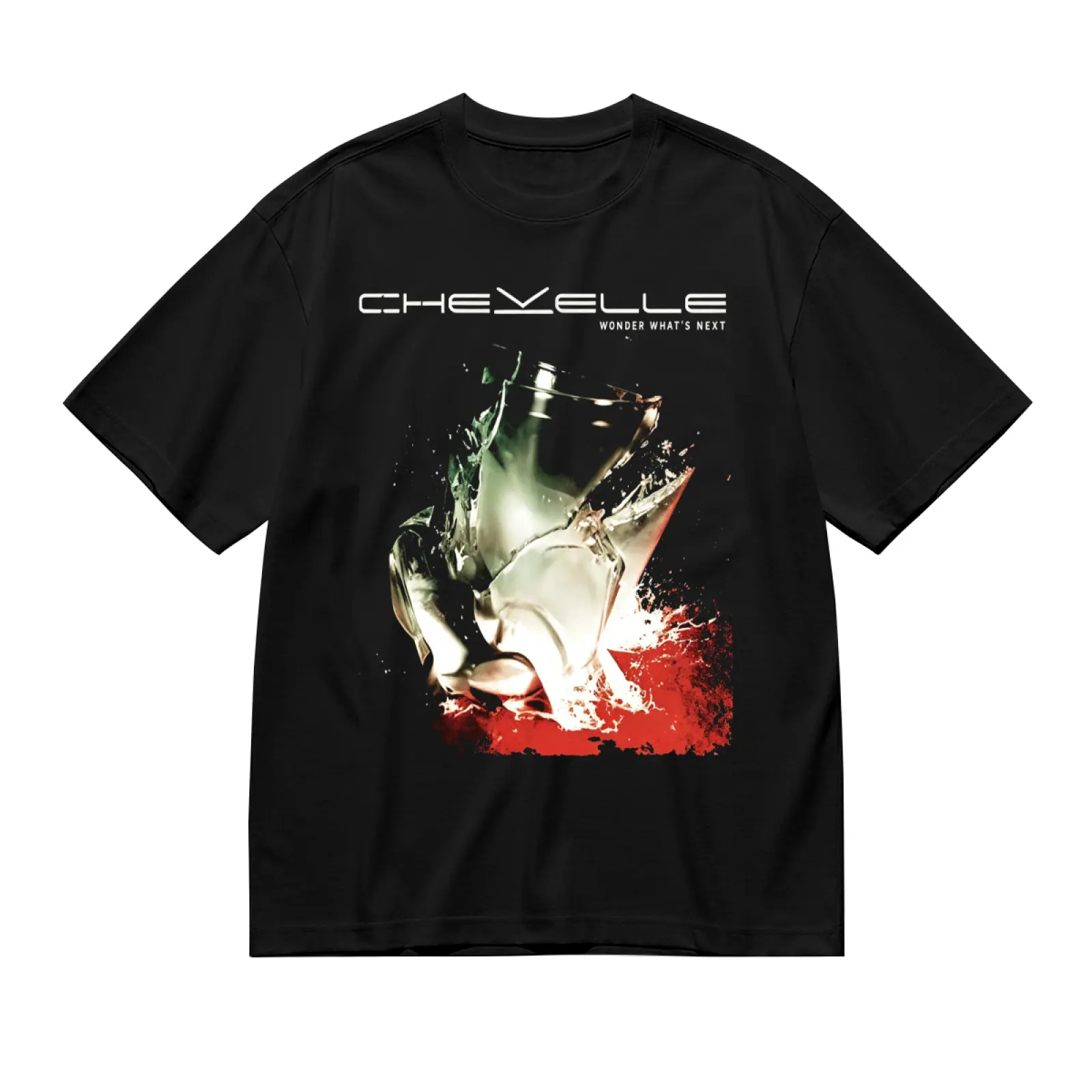 Men's Chevelle Wonder What's Next Album Graphic Round Neck T-Shirt - 100% Pure Cotton Soft Stylish Breathable Fabric Retro Grunge Metal Rock Band Unisex Short Sleeve All-Season Casual Streetwear Top