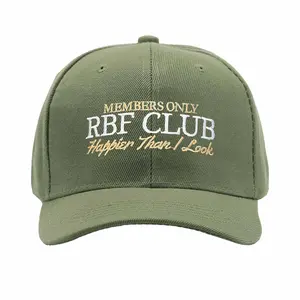 Unisex RBF CLUB Letter Baseball Caps Adjustable Snapback Casual Hats Spring and Autumn Outdoor Sports Hat Unisex baseball cap