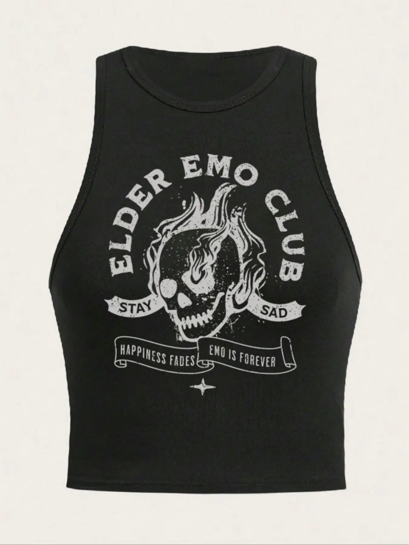 skull crop top - TikTok Shop