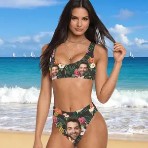 Custom Face Swimsuit, Personalized Photo Bathing Suit, Custom Bikini