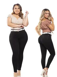 02 Jeans Colombianos Women’s High-Waist Push Up Colombian Jeans With Built-In Panty Shapewear.