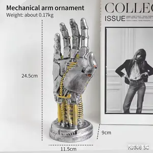 Cyberpunk Mechanical Hand Game Controller Storage Home Living Room E-Sports Room Desktop Stand Decorative Ornament