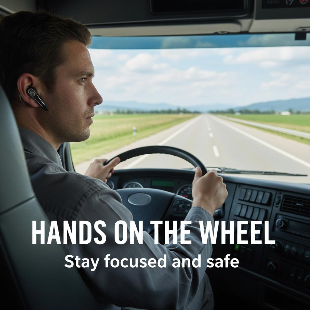 YUEYINOK Truck Driver Headset, Noise Cancelling Wireless Earpiece, Clear Calls on the Road, Dual Mic, Long Battery Life, Hands Free, Stable Connection