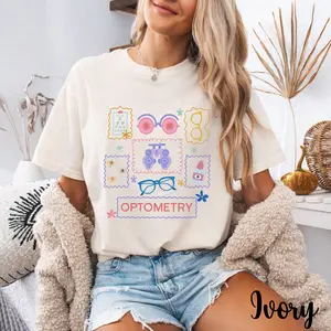 Optometry Stamp shirt , Cute Eye Doctor Optometrist Shirt, Optometry Student Gift, Retro Optician Comfort Color Shirt, Vision Staff Tee