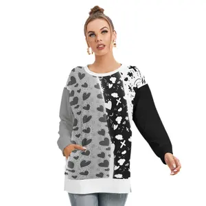 Side Split O-neck Sweatshirt