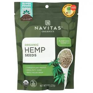 Navitas Organics Organic Hemp Seeds, 8 oz (227 g)