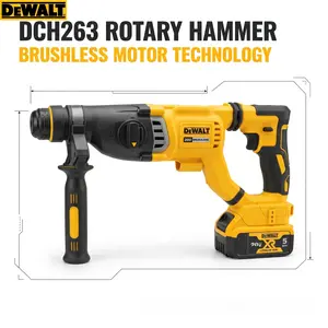 Dewalt DCH263 20V Brushless Rotary Hammer Drill Kit With Battery Charger 2026 Electric Hammer Drill For Concrete And Masonry Work angle grinder heavy-duty task