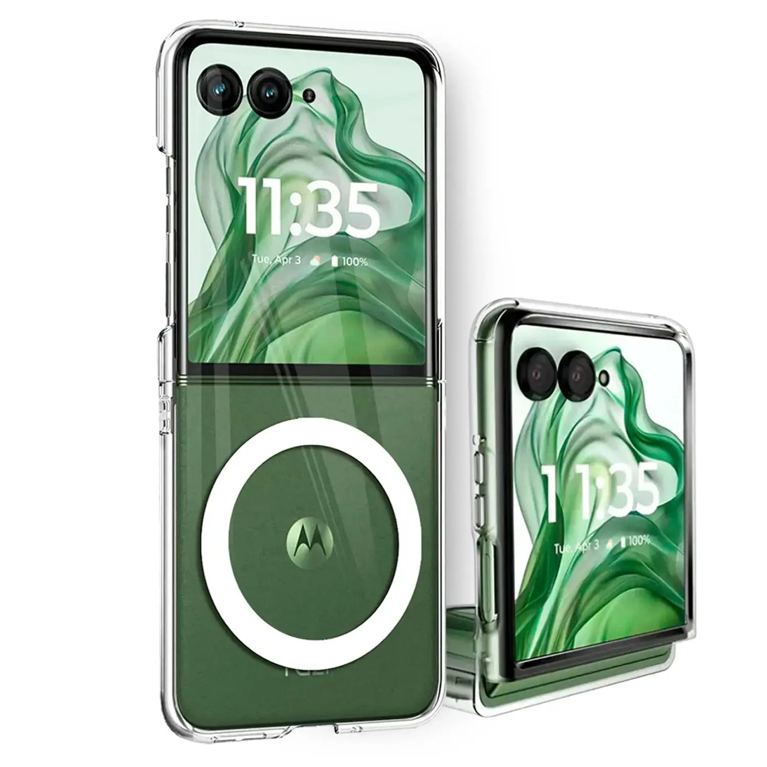 Entronix [Magnetic] Case Compatible with Moto Razr Ultra 2026 - [Hard Back] Clear Cover