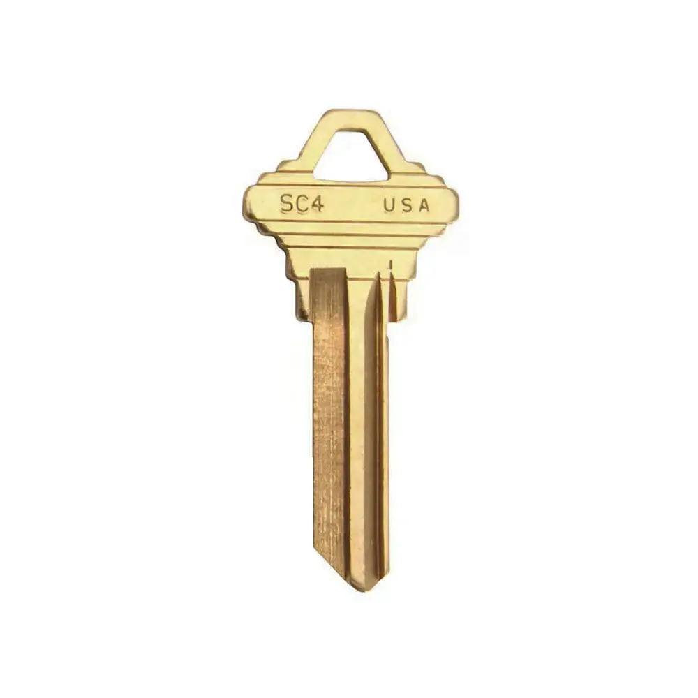 Nickel-Plated 6-Pin Schlage A1145E Model Key Blank, SLG-4E-NP/SC4 (Pack of 50), Hardware Tools, SC4 Keys