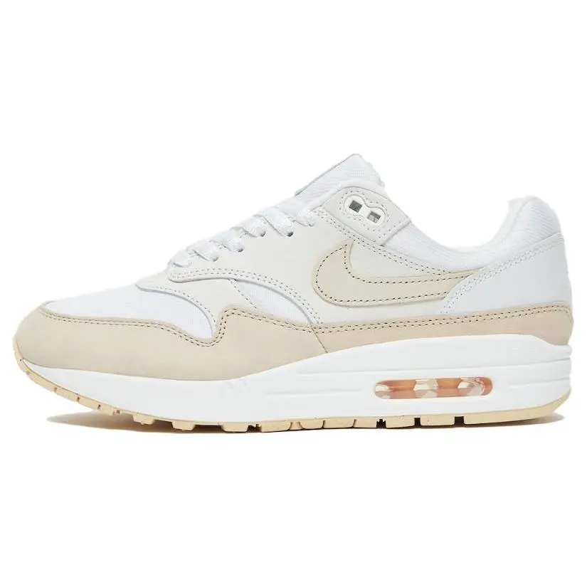 NIKE Women's Air Max 1 Premium 'Sanddrift' Casual Footwear, Women's Sports Shoe Sneaker, Sports Shoes, Athletic, Casual Wear, Cushioned Sole, Bold Look, Solid
