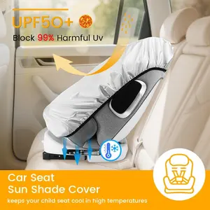 Baby Car Seat Sunshade, Essential Baby Accessory for Safe & Comfortable Travel, Must-Have Protection Gear for Your Little One, Car Seat Attachment