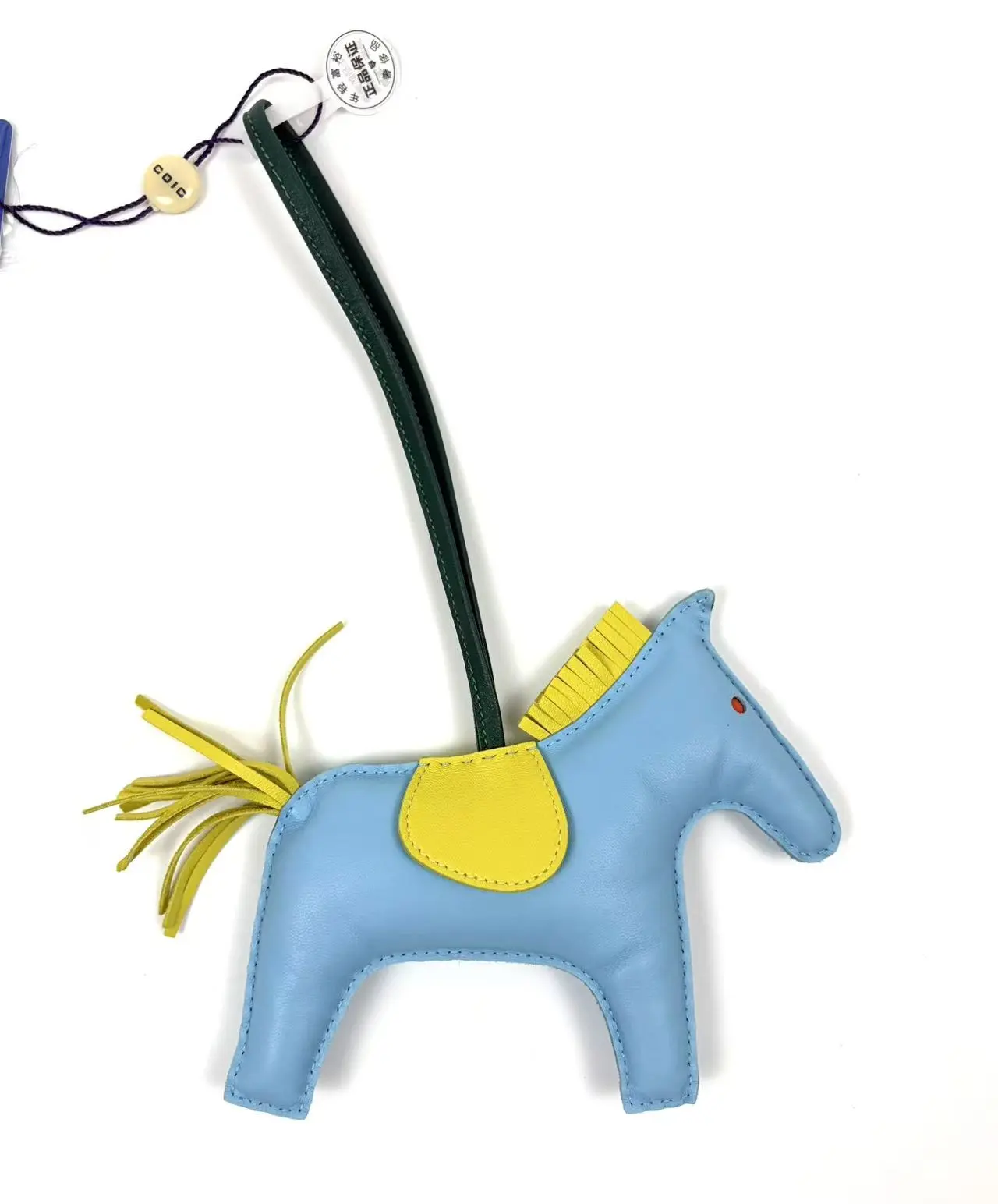 Pre-owned HERMÈS leather Bag Accessories Hermes Horse Shaped Bag Charm, Pre Loved Luggage & Bag Accessory