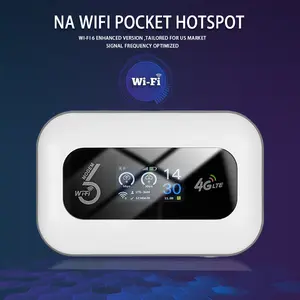 Portable 4G LTE WiFi6 Hotspot with SIM Card Required and LED Screen Delivering High Speed Internet Up to 286Mbps Multi Device Support and Long Battery Life Best for Travel Road Trips Remote Work Students and Family Connectivity