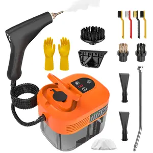 Large capacity water tank advanced high-pressure steam cleaner, available in multiple colors, suitable for deep cleaning of kitchens, bathrooms, carpets, sofas, range hoods, etc., equipped with various accessories