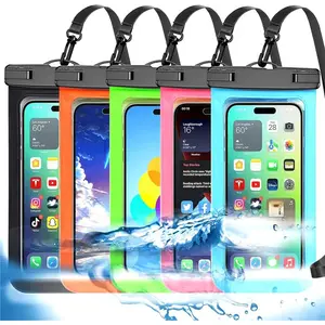 Up to 8.3" 5 Pack Multicolor Universal Waterproof Phone Pouch, Phone Waterproof Case Dry Bag,Protection Level: IP68,Outdoor Sports for Apple iPhone,Samsung,and More,Black,Blue,Pink,Orange,Green